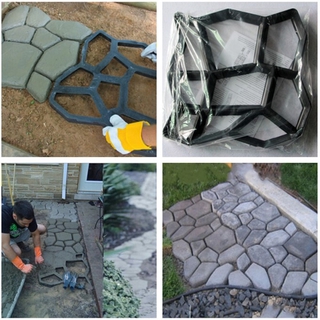 Khuôn tạo hình gạch lát lối đi sân vườn DIY tái sử dụng được tiện lợi