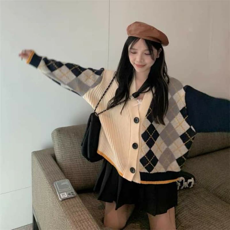 Áo len Cardigan phong cách Hàn Quốc 🌃