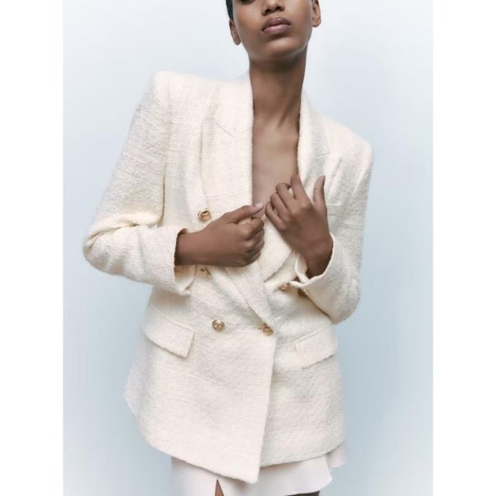 Made in Morocco - Áo Khoác Zara Dáng Rộng Thời Trang Mùa Thu Đông Giản Dị AT0HHG85N10