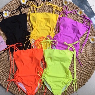 Bikini, Đồ Bơi Đi Biển Một Mảnh Thân Liền Hai Dây Rút Hông Secxy KG07200 ODERI