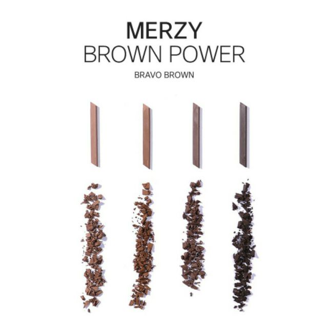 (Date 01-01-2023) Chì kẻ mày ngang Merzy The First Brow Pencil 0.3g