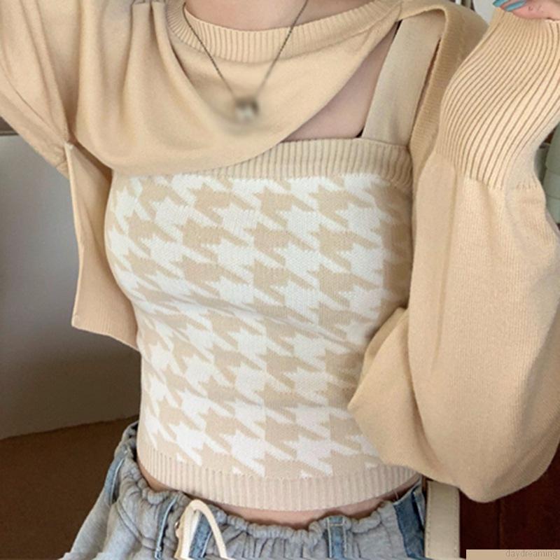 Áo Croptop tay dài thiết kế tôn dáng cho phái nữ