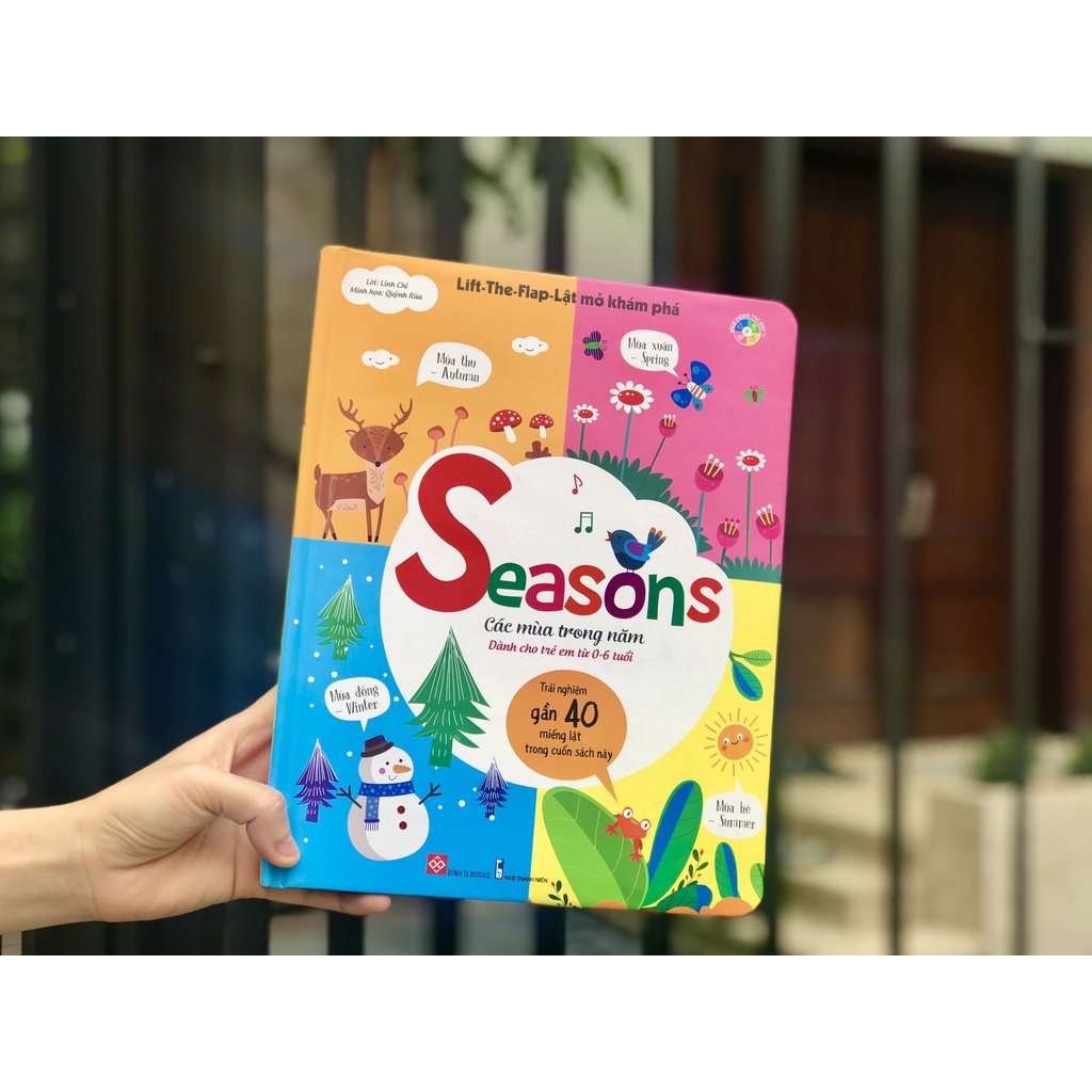 SÁCH - Lift-The-Flap-Lật mở khám phá - Seasons - Các mùa trong năm