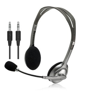 Tai Nghe Chụp Tai LOGITECH H110 (2 GIẮC 3.5mm) Cho PC - BH 2 Năm - Hưng Long PC