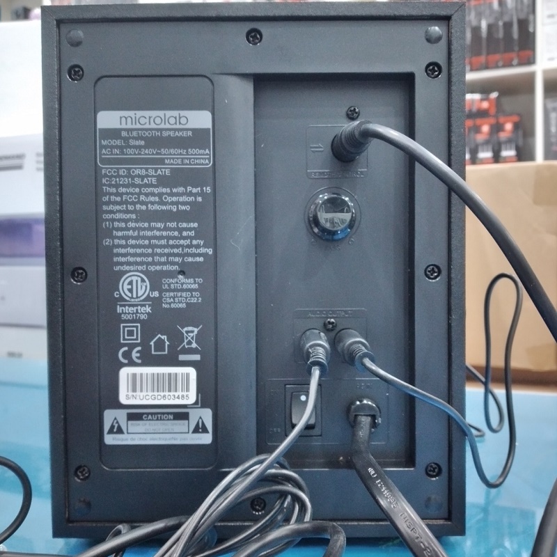 Loa vi tính Microlab SLATE Bluetooth 5.0 Âm Thanh Nổi Công Suất 50W - Hàng Chính Hãng