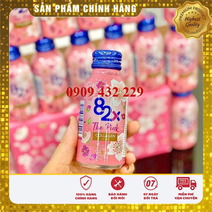 Nước Uống Collagen 82X The Pink Nhật Bản chính hãng