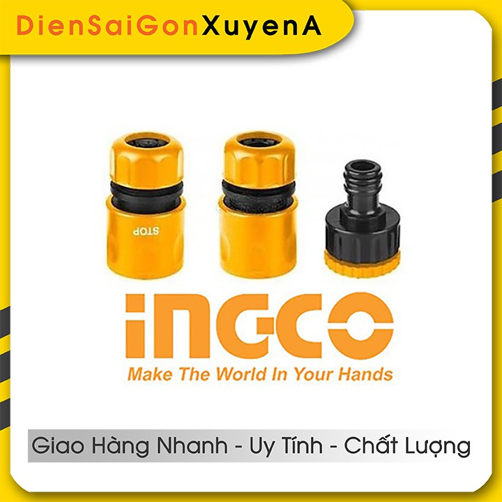 Bộ 3 Khớp Nối ống nước vòi xịt rửa INGCO HHCS03122 - Điện Sài Gòn Xuyên Á