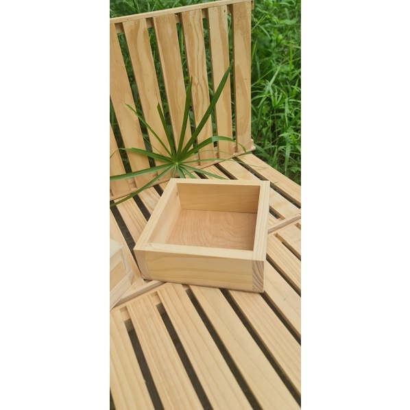 Hộp gỗ vuông - Hộp gỗ đa năng _ kích thước 15 x15 x 5 _ 20 x30x5