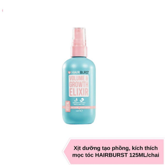 Xịt Hairburst Volume And Growth Elixir Tạo Độ Phồng Và Kích Thích Mọc Tóc 125ml