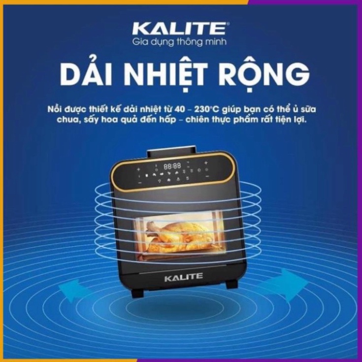 Nồi Chiên Không Dầu Kalite Steam Pro - Bản Mới Nhất 2021 - 15L - Bảo Hành Chính Hãng 2 Năm