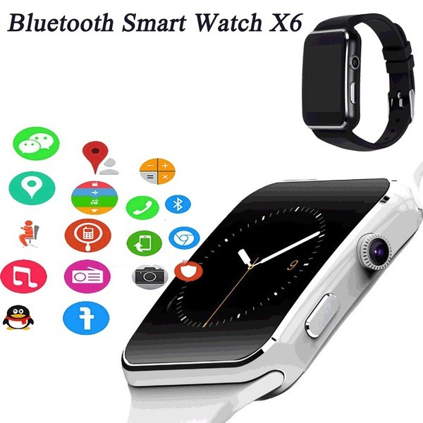 Đồng Hồ Thông Minh X6 Kết Nối Bluetooth Hỗ Trợ Thẻ Sim Cho Iphone Android Phone Điện Thoại
