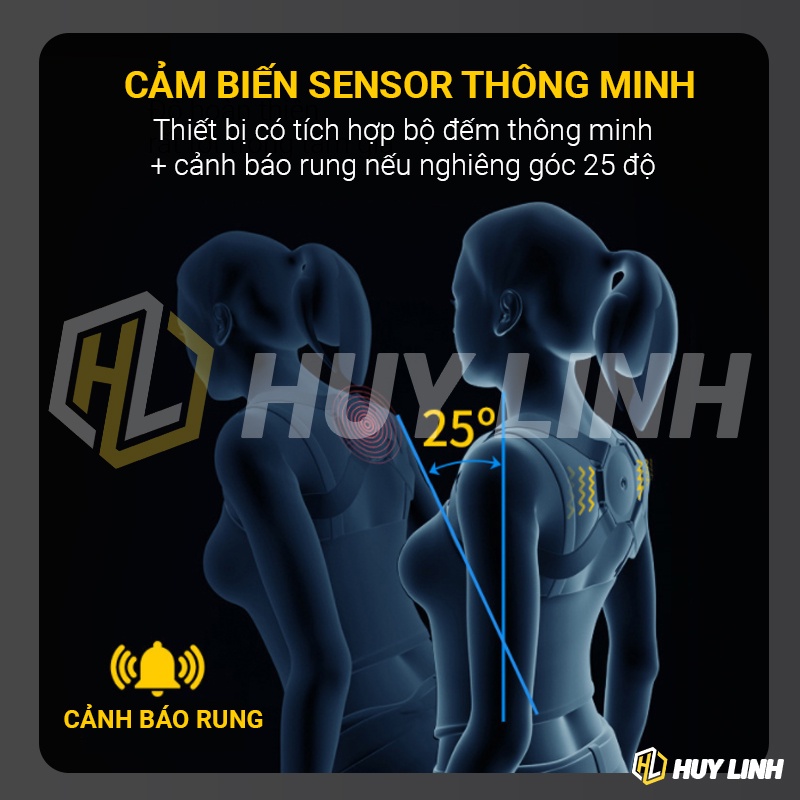 Đai định hình chống gù lưng chống cận cho bé Intelligent Induction Appliance J3000 - Có cảnh báo rung ngồi sai tư thế