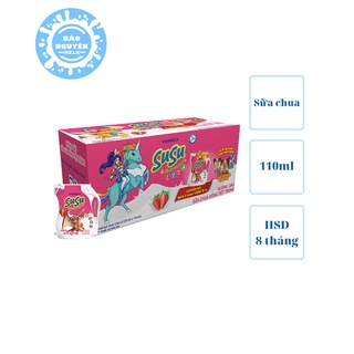Thùng 24 túi sữa chua Susu uống Vinamilk hương dâu 110ml