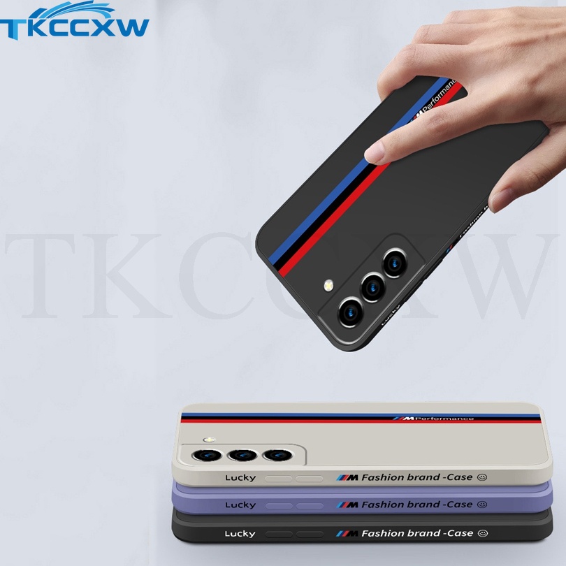 Ốp Điện Thoại Silicon Mềm Hình Vuông In Thương Hiệu Cho Samsung Galaxy S22 S21 S20 Ultra S21 S20 S22 Plus S21 FE