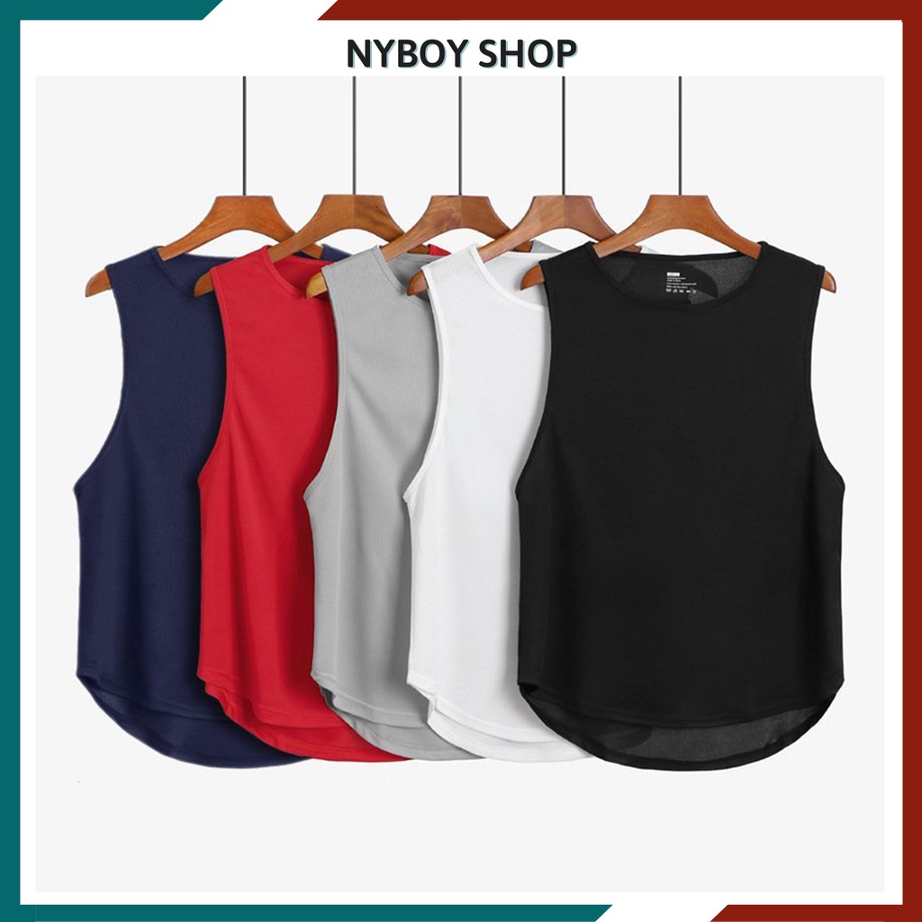 Áo thun ba lỗ nam sát nách, áo ba lỗ nam hàn quốc tanktop basic màu trơn