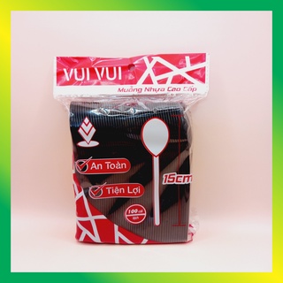 Thùng 5000 muỗng nhựa đen cao cấp