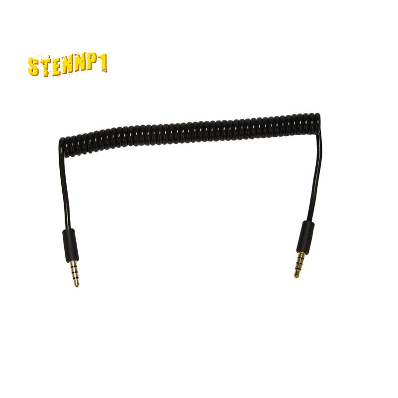 Dây Cáp Xoắn Ốc Nối Dài Giắc Cắm 3.5mm Sang Đầu Cắm 4 Cực 1.5m