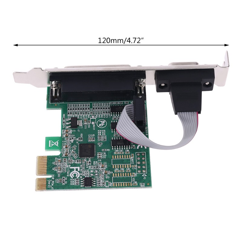 Card Pci-E Express Riser Card Pci-E Express 1p1s Rs232 Serial Probe Port Db25 25pin Pcie