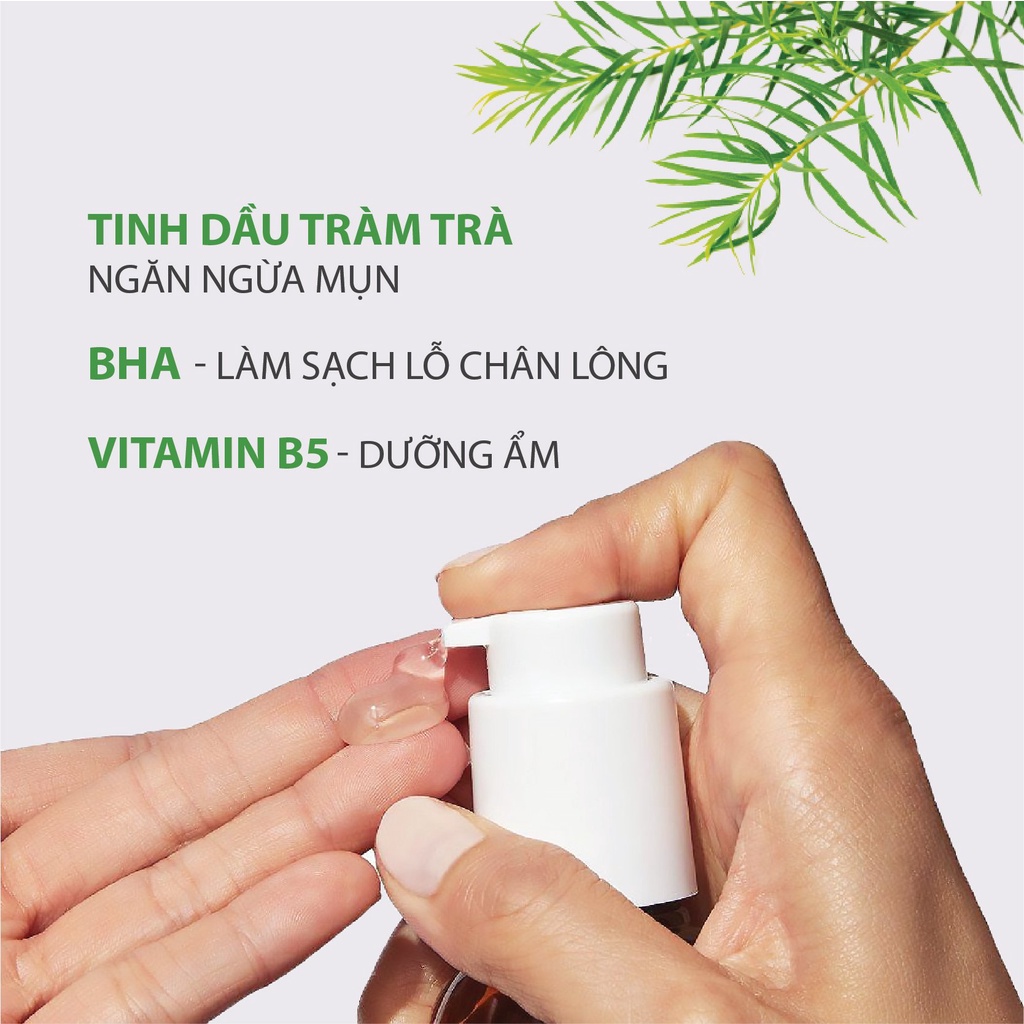 Sữa Rửa Mặt Ngừa Mụn Tinh Dầu Tràm Trà Dành Cho Da Mụn Nhạy Cảm MILAGANICS 100ml (Chai)