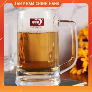 Chính hãng - cốc thủy tinh có quai 335ml uống nước,uống bia cao cấp
