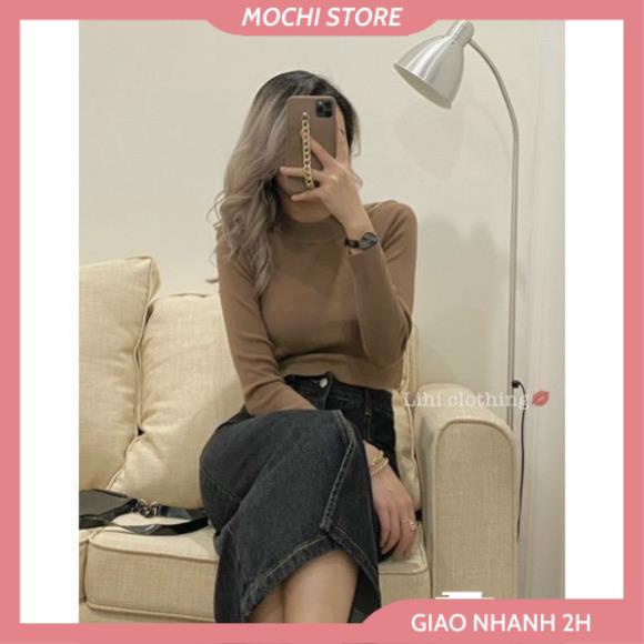 Áo Len Nữ Cổ Lọ, Áo Croptop Dài Tay Chất Len Dày Dặn Full Bảng Màu Hàng Quảng Châu Form Dưới 55kg. | BigBuy360 - bigbuy360.vn