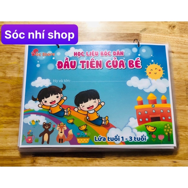 Học liệu bóc dán Montessori đầu tiên cho bé- Busy book- Matching book- Quiet book- học liệu giáo dục sớm cho con