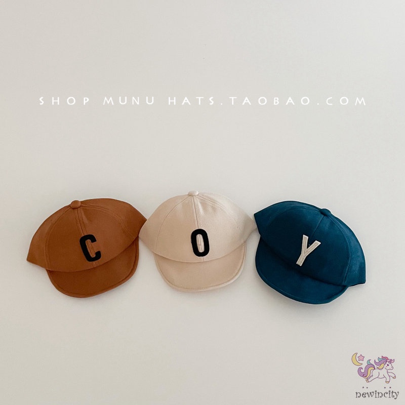 Mũ Lưỡi Trai Chống Nắng In Chữ Phong Cách Hàn Quốc Cá Tính Dành Cho Bé