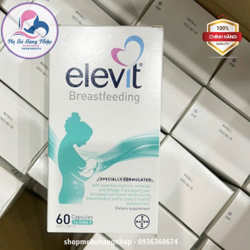 [Chuẩn Auth Úc] Vitamin Elevit Breastfeeding sau sinh 60 viên