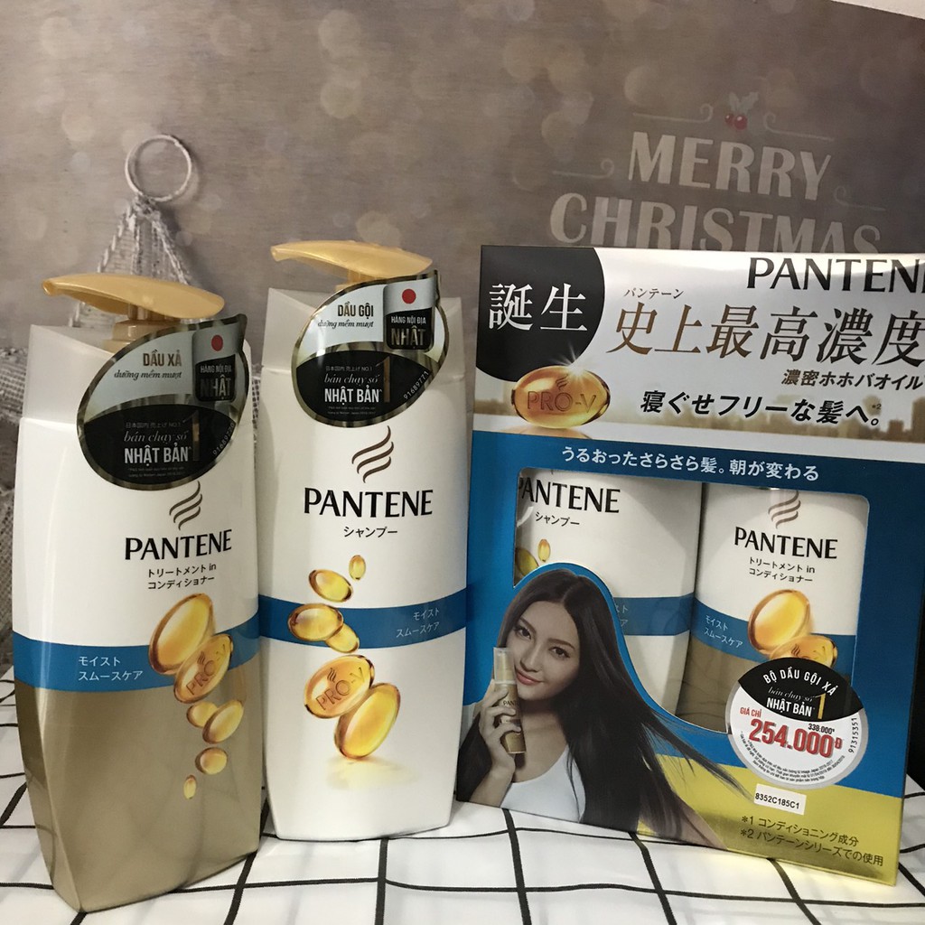 Bộ Dầu Gội Pantene Nhật Bản ( 1 dầu gội 450ml, 1 dầu xả 400g)