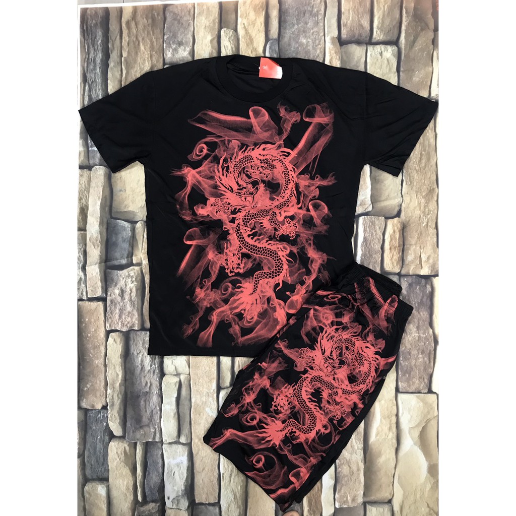 SET BỘ QUẦN ÁO THỂ THAO THUN LẠNH, SET BỘ ÁO NAM TAY LỠ chất liệu thun lạnh mền mịn in logo Đủ Size - BN125