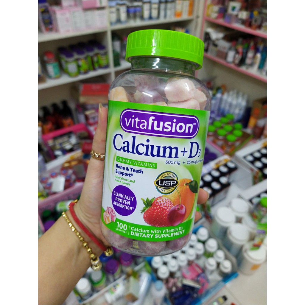 [Mã SR14MAY5 giảm 20K đơn 50K] Kẹo canxi vitamin D3 Vitafusion Date 8-22 | BigBuy360 - bigbuy360.vn