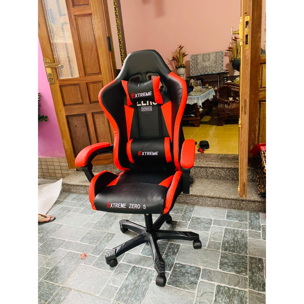 Ghế gaming, ghế máy tính ngồi chơi game cao cấp Extreme Zero S - Xoay 360 độ - Da PU - Kê tay 2D - Hàng chính hãng