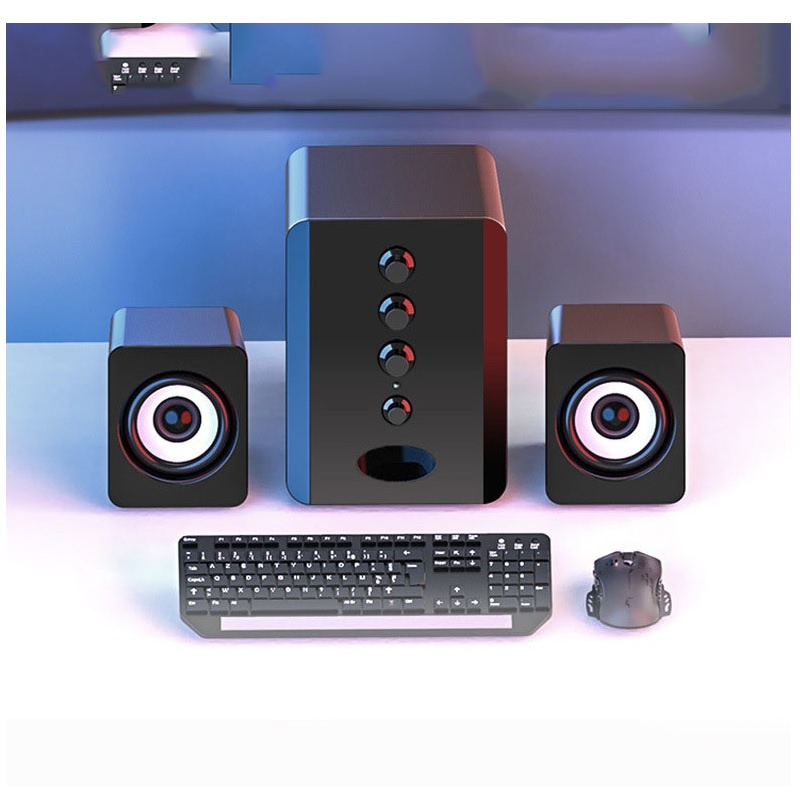 Loa máy tính D202 SUPER BASS TREBLE nhiều màu, dòng loa máy tính cao cấp cho laptop,pc,điện thoại
