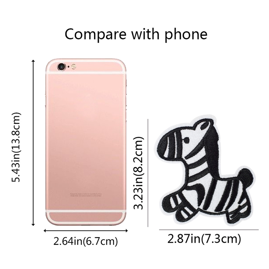 1 Miếng Vá Quần Áo Họa Tiết Hoạt Hình anime Trắng Đen