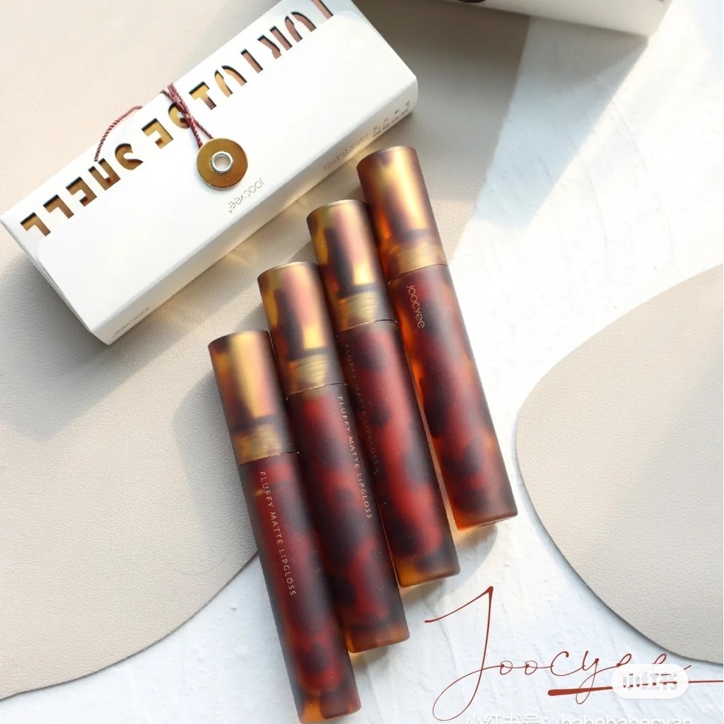 Joocyee Son môi Amber Tortoise chống thấm nước lâu trôi màu đỏ nâu lipmatte son kem lì | BigBuy360 - bigbuy360.vn