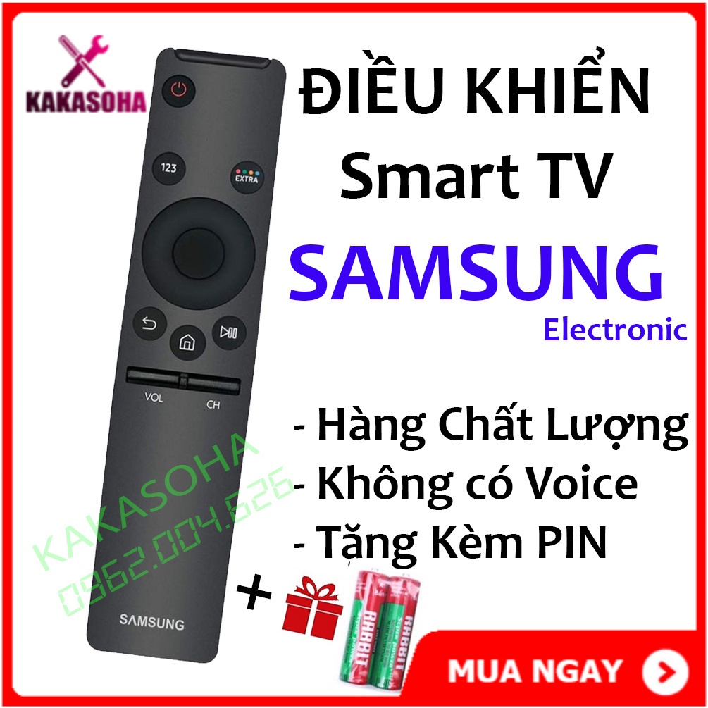 [HÀNG XỊN] ĐIỀU KHIỂN TV SAMSUNG 4K SMART CONG REMOTE TIVI samsung (LƯNG ĐEN - KHÔNG VOICE)
