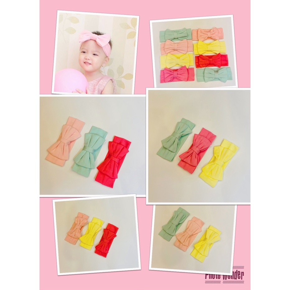 [B35 Rẻ, Đẹp] Tuban Cho Bé Gái, Tuban, Băng Đô Chất Ccotton Mềm Mịn (Dành Chc Bé Gái 0-24M)