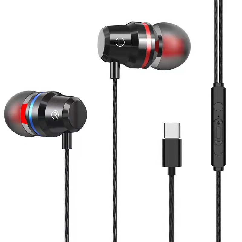 🔥 Tai Nghe Điện Thoại Type c Nhét Tai Có Dây In Ear Chơi Game Gaming Có Mic Cho điện thoại máy tính bảng