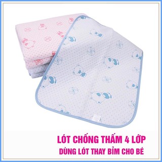 Tấm lót chống thấm 4 lớp siêu thấm hút, không ướt giường