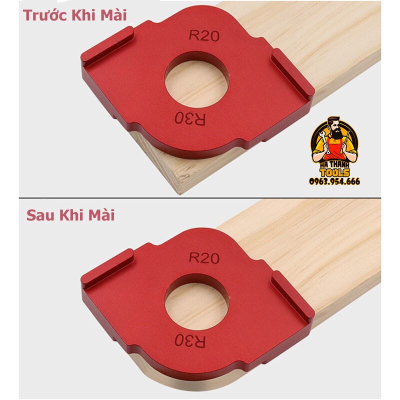 Cữ Phay Mép Gỗ Tròn - Cữ Máy Phay Gỗ Bán Kính 10 - 30mm