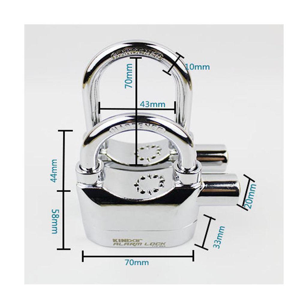 Ổ khóa báo động chống trộm Kinbar CT02, Khóa cửa cổng , cửa nhà ,càng xe máy, đĩa xe máy có còi hú