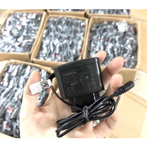 Bộ sạc nokia chân kim - chính hãng chuẩn xịn, dành cho điện thoại cổ, nokia 1200, 1280,..