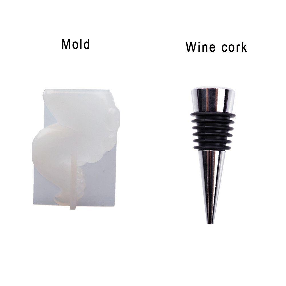 ESPO Khuôn Đổ Epoxy Hình Bạch Tuộc Dùng Làm Nút Chai Rượu Vang