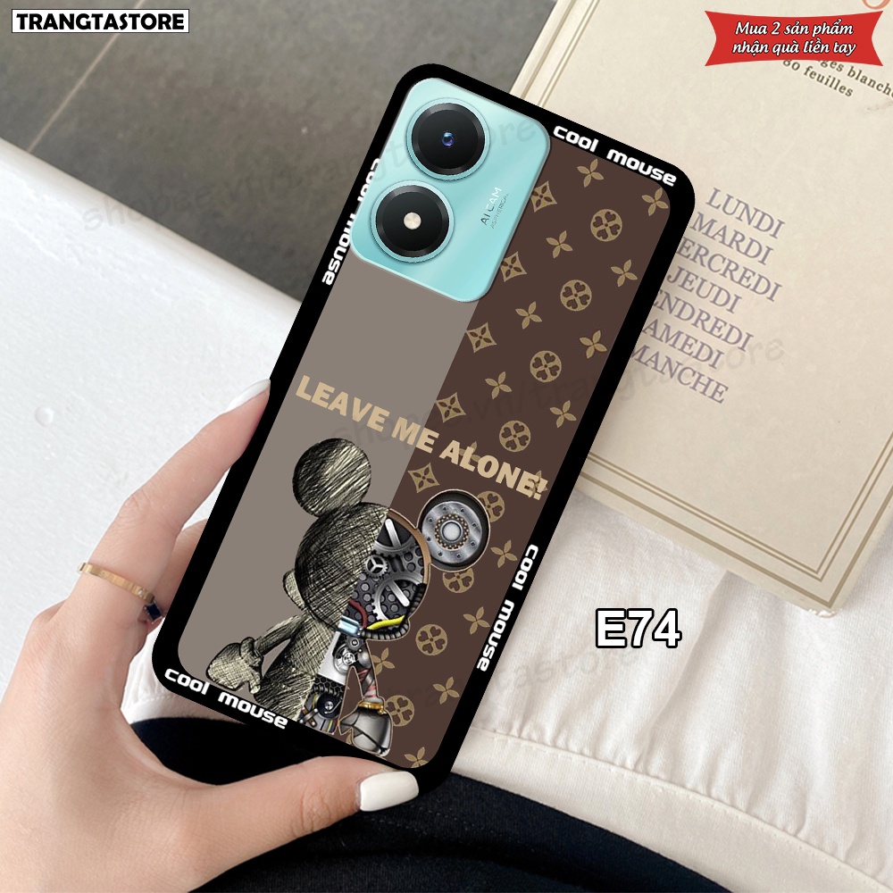 Ốp lưng Vivo Y02s in hình gấu Bearbrick,Metal Style,Doremon siêu dễ thương chất lượng