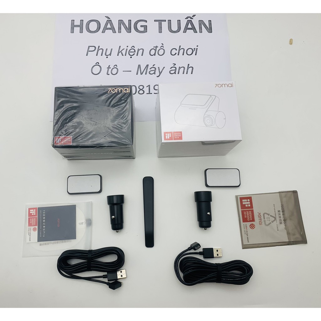 Tẩu cáp nguồn đế cài xịn theo cam hành trình xiaomi 70mai lite pro phụ hiện bóc hộp