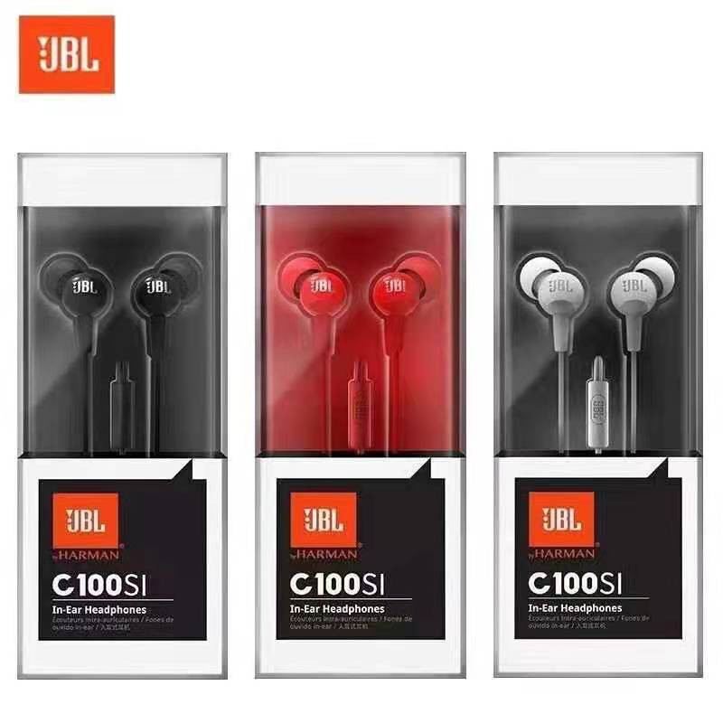 Tai nghe nhét tai jack 3.5mm JBL C100SI cho điện thoại Android IOS