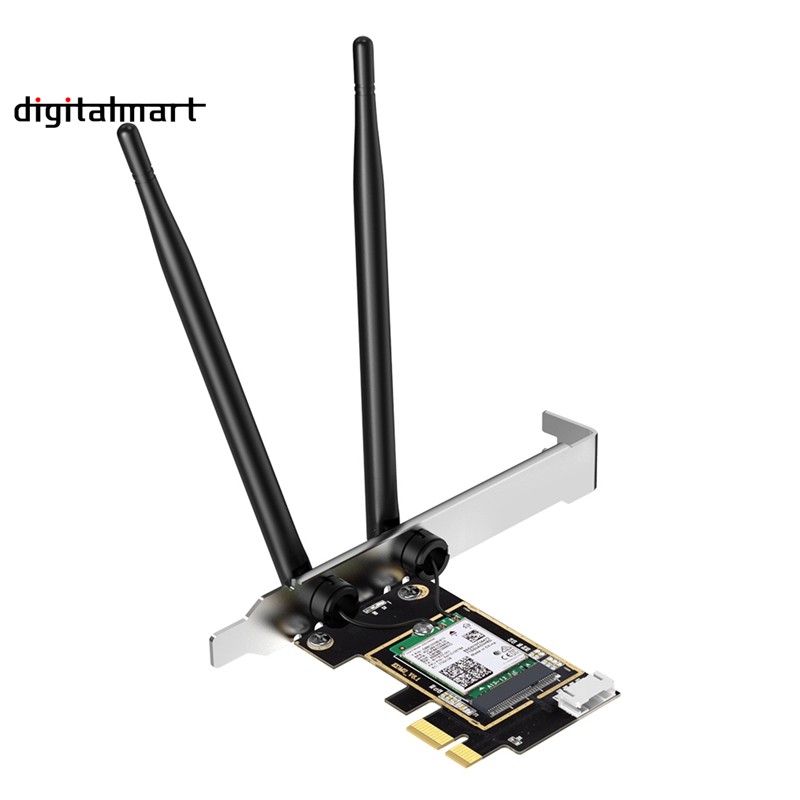 Card Mạng Không Dây Edup 9636es 3000mbps Wifi 6 Pci-E Bluetooth 5.1 Dualband 2.4g / 5ghz 802.11ac / Ax Ax200 Pci-E | BigBuy360 - bigbuy360.vn