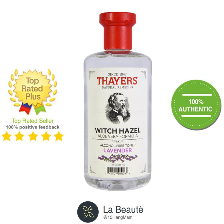 Thayers Alcohol-Free Toner Lavender Witch Hazel - Nước Cân Bằng Da, Không Cồn [89ml/355ml]