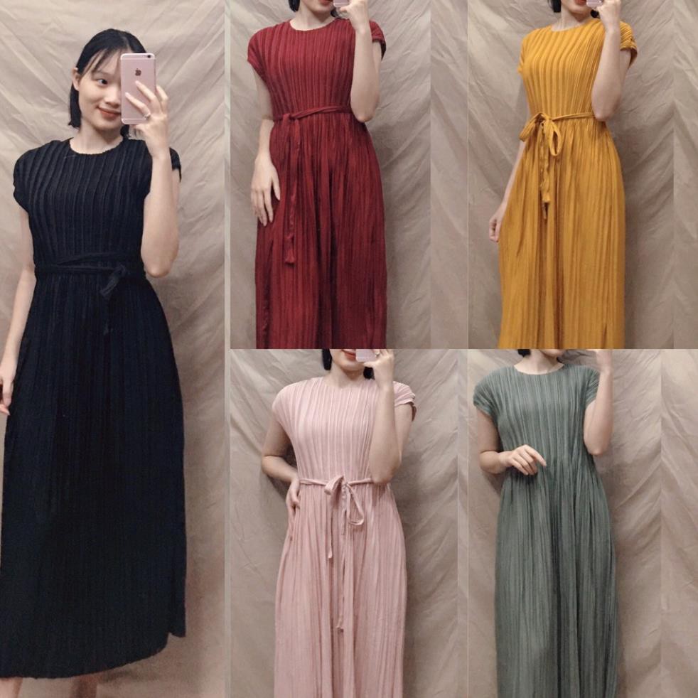 Váy bầu đẹp thời trang xếp li mẫu mới đầm bầu công sở dáng dài bigsize maternity dress ⭐