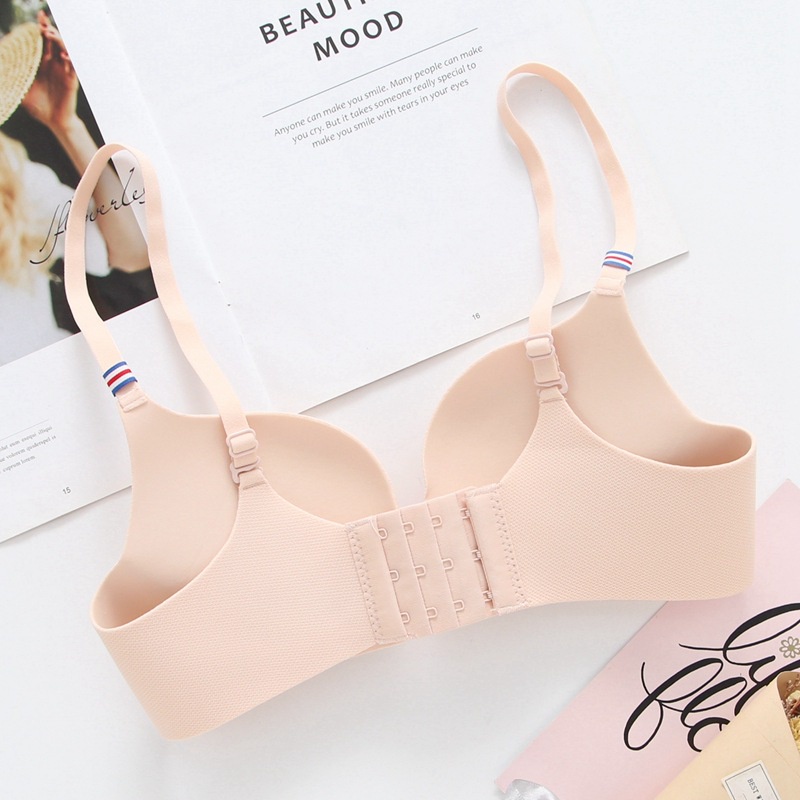 Áo ngực không gọng đúc su mềm mại thoáng mát, Áo lót nữ đệm mút nâng ngực tạo khe sexy gợi cảm LANIXA A560